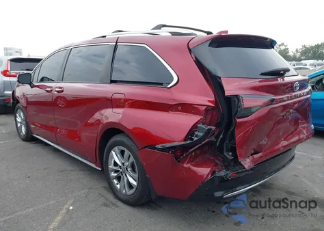 2021 Toyota Sienna Limited z USA, uszkodzony, nr VIN 5TDZRKEC8MS030197